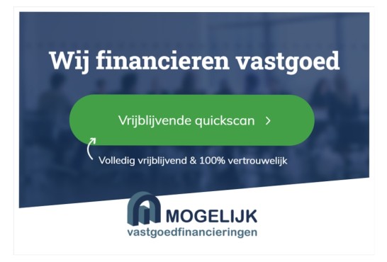 Gemaakte banner voor Mogelijk Vastgoed Financieringen.