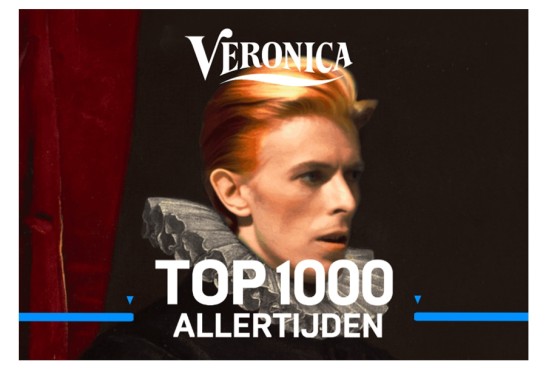 Gemaakte banner voor Veronica Top 1000 allertijden.