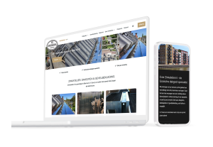 Laptop en telefoon met daarop de website van Zinkatelier Blaricum
