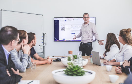 Scrum master providing explanations