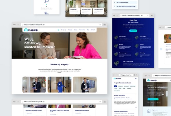 Werken-bij website voor Mogelijk Vastgoedfinancieringen