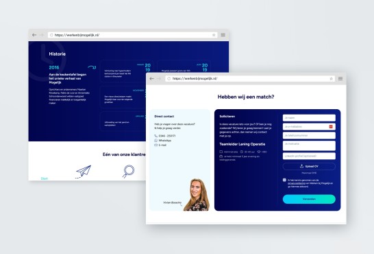 Werken-bij website voor Mogelijk Vastgoedfinancieringen