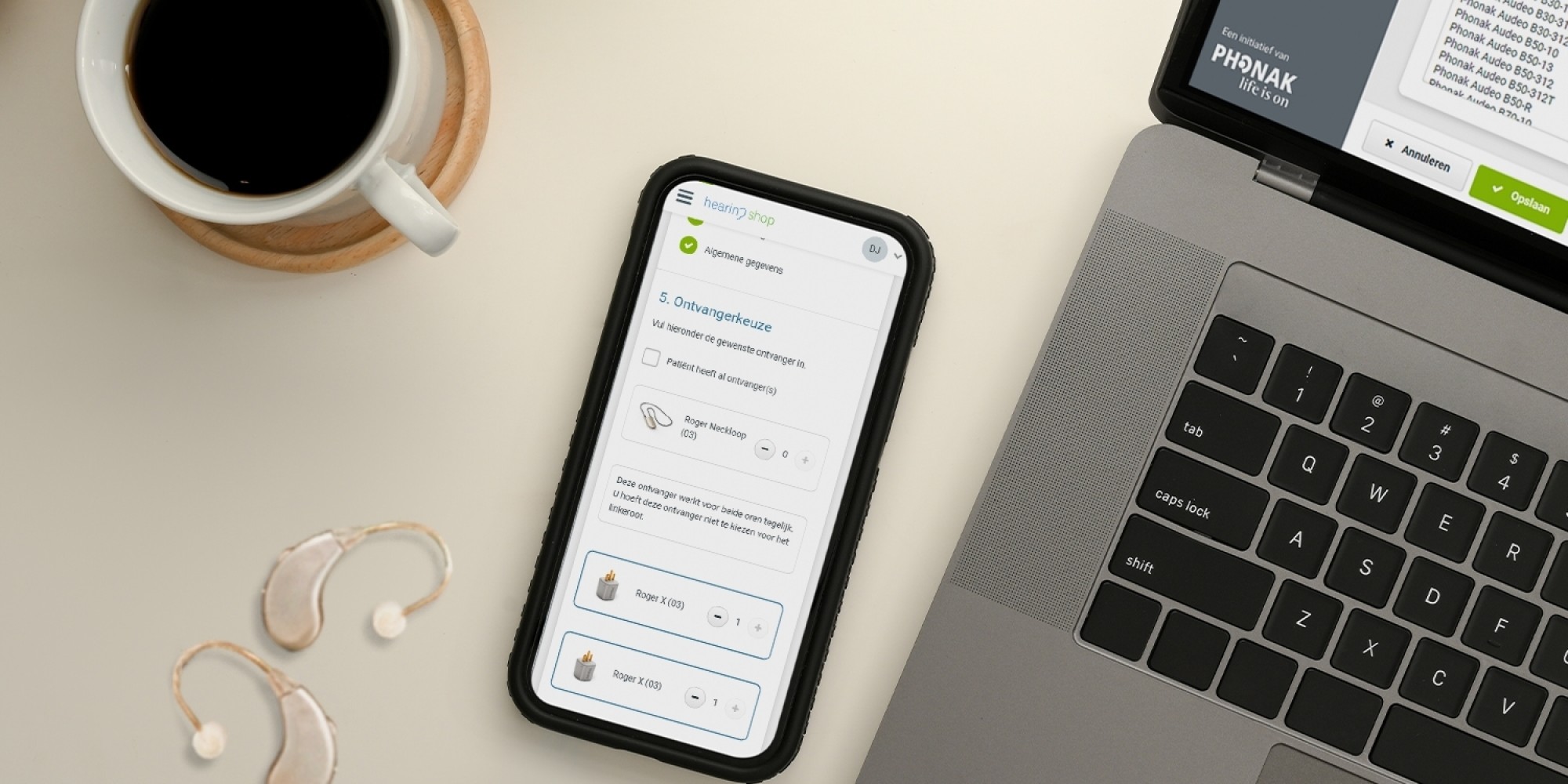 Webapplicatie voor alle audiologische centra en audiciens in Nederland